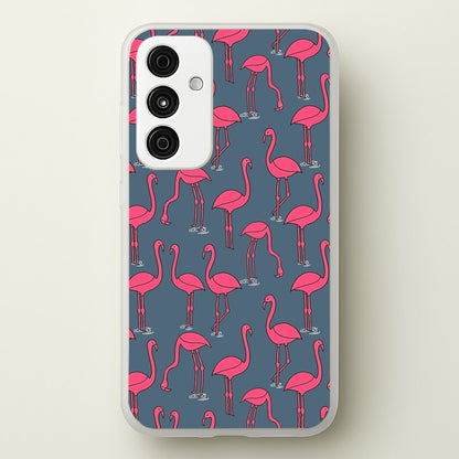 Basic Pink Flamingo Pattern  - Animals Phone Case for Galaxy A55
