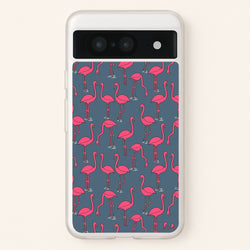 Basic Pink Flamingo Pattern  - Animals Phone Case for Google Pixel 8