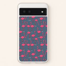 Basic Pink Flamingo Pattern  - Animals Phone Case for Google Pixel 6a