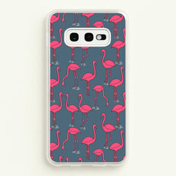 Basic Pink Flamingo Pattern  - Animals Phone Case for Galaxy S10e