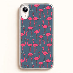 Basic Pink Flamingo Pattern  - Animals Phone Case for iPhone XR