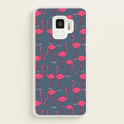 Basic Pink Flamingo Pattern  - Animals Phone Case for Galaxy S9