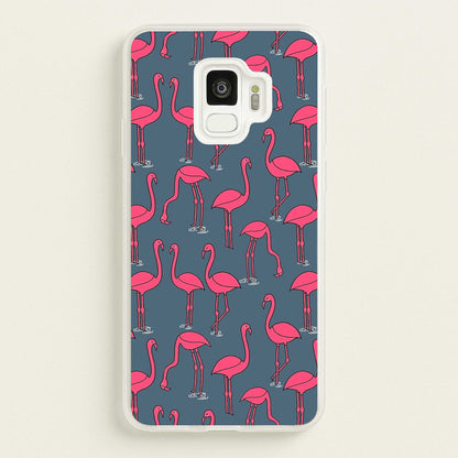 Basic Pink Flamingo Pattern  - Animals Phone Case for Galaxy S9