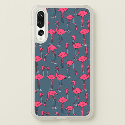 Basic Pink Flamingo Pattern  - Animals Phone Case for Huawei P20 Pro