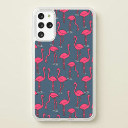 Basic Pink Flamingo Pattern  - Animals Phone Case for Galaxy S20 Plus