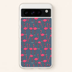 Basic Pink Flamingo Pattern  - Animals Phone Case for Google Pixel 8 Pro