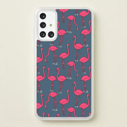 Basic Pink Flamingo Pattern  - Animals Phone Case for Galaxy A71