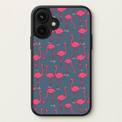 Basic Pink Flamingo Pattern Phone Case for iPhone 17