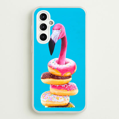 A Famished Flamingo  - Animals Phone Case for Galaxy A14