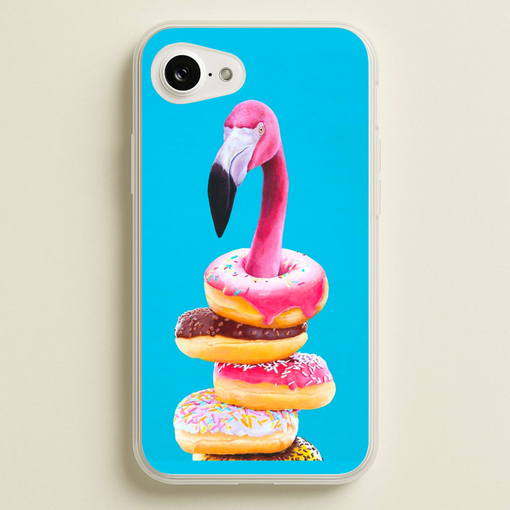 A Famished Flamingo  - Animals Phone Case for iPhone 16e