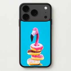 A Famished Flamingo Phone Case for iPhone 17 Pro Max