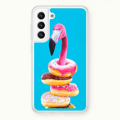 A Famished Flamingo  - Animals Phone Case for Galaxy S21