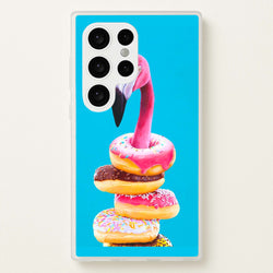 A Famished Flamingo  - Animals Phone Case for Galaxy S24 Ultra