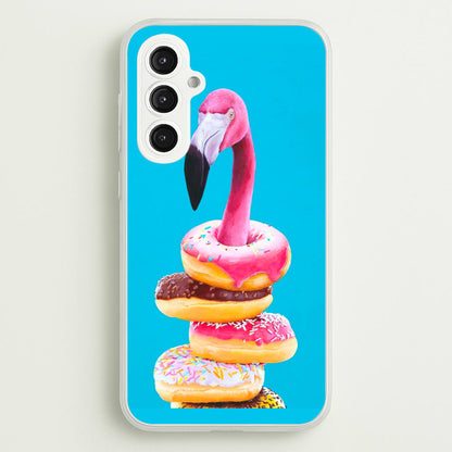 A Famished Flamingo  - Animals Phone Case for Galaxy S23FE