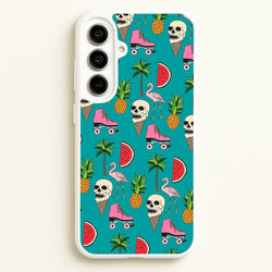 Skull Creams - Summer Pattern  - Flamingos Phone Case for Galaxy A56
