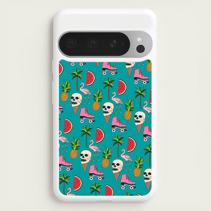 Skull Creams - Summer Pattern  - Flamingos Phone Case for Google Pixel 9 Pro XL