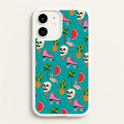 Skull Creams - Summer Pattern  - Flamingos Phone Case for iPhone 12 Mini