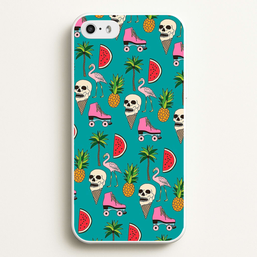 Skull Creams - Summer Pattern  - Flamingos Phone Case for iPhone 5 / 5s / SE 2016