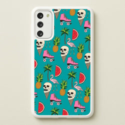 Skull Creams - Summer Pattern  - Flamingos Phone Case for Galaxy S20