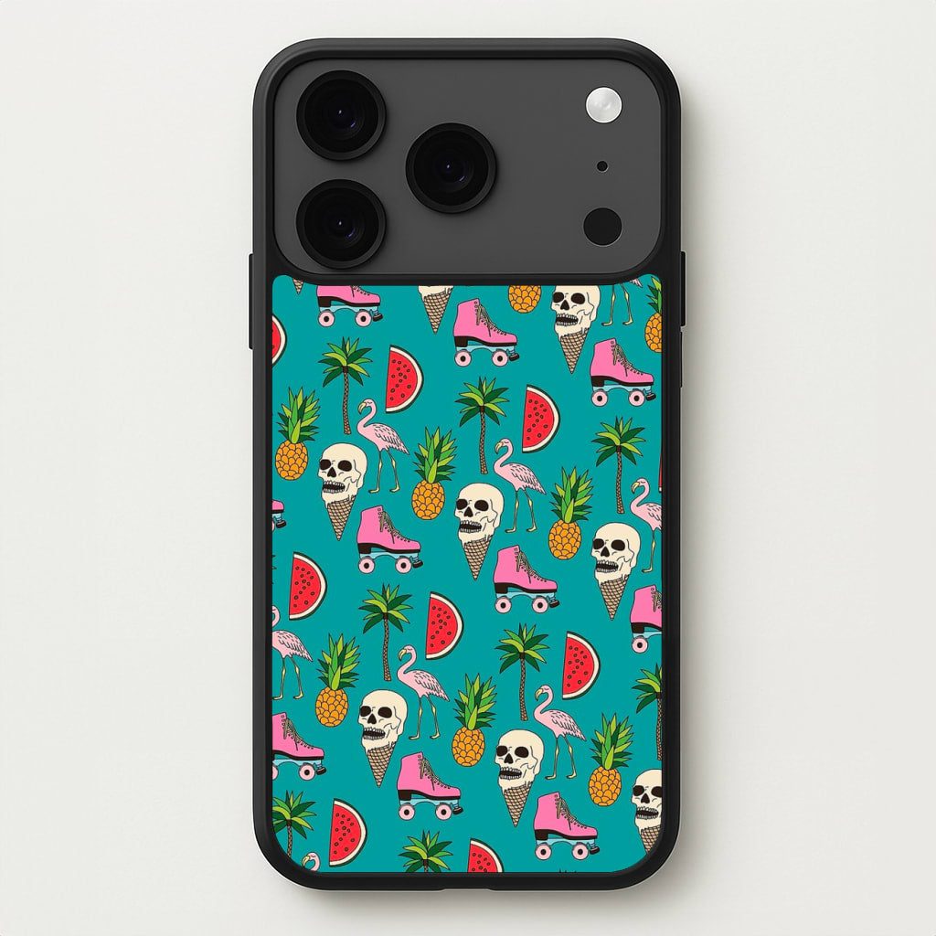 Skull Creams - Summer Pattern Phone Case for iPhone 17 Pro Max