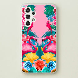 Flamingo and Tropical garden  - Flamingos Phone Case for Galaxy A13