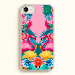 Flamingo and Tropical garden  - Flamingos Phone Case for iPhone 6 Plus / 7 Plus / 8 Plus