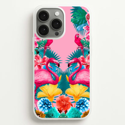 Flamingo and Tropical garden  - Flamingos Phone Case for iPhone 13 Pro Max