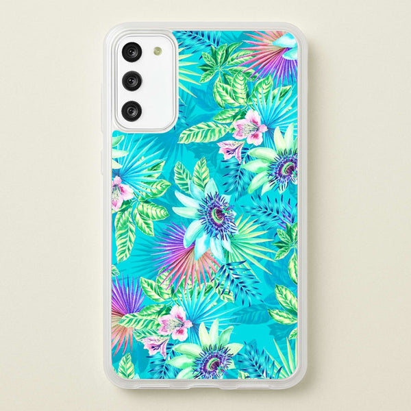 Blue Floral Pattern  - Floral Phone Case for Galaxy S20FE