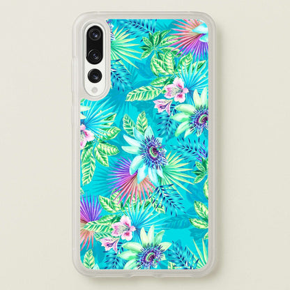 Blue Floral Pattern  - Floral Phone Case for Huawei P20 Pro
