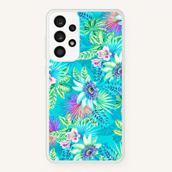 Blue Floral Pattern  - Floral Phone Case for Galaxy A53