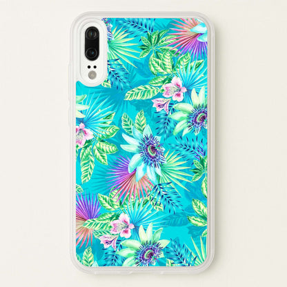Blue Floral Pattern  - Floral Phone Case for Huawei P20