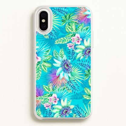 Blue Floral Pattern  - Floral Phone Case for iPhone XS Max