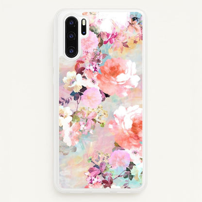 Pastel Pink Floral Pattern  - Floral Phone Case for Huawei P30 Pro