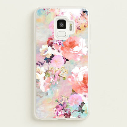 Pastel Pink Floral Pattern  - Floral Phone Case for Galaxy S9