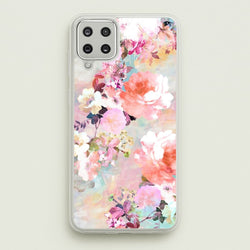Pastel Pink Floral Pattern  - Floral Phone Case for Galaxy A12