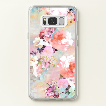 Pastel Pink Floral Pattern  - Floral Phone Case for Galaxy S8