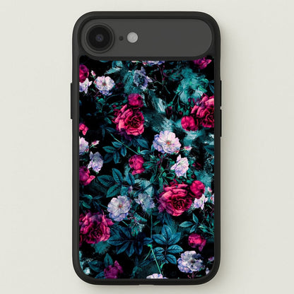 Black Floral Pattern Phone Case for iPhone 17 Air