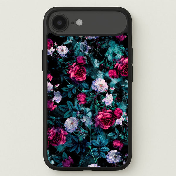 Black Floral Pattern Phone Case for iPhone 17 Air