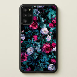 Black Floral Pattern  - Floral Phone Case for Galaxy S20 Plus