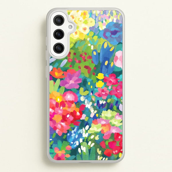 Colourful Floral Pattern  - Floral Phone Case for Galaxy A36