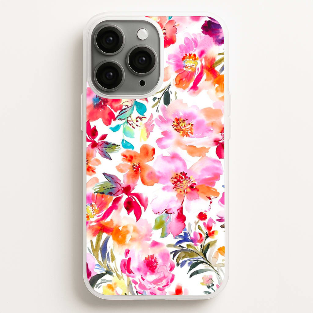 Spring Floral Pattern  - Floral Phone Case for iPhone 16 Pro Max