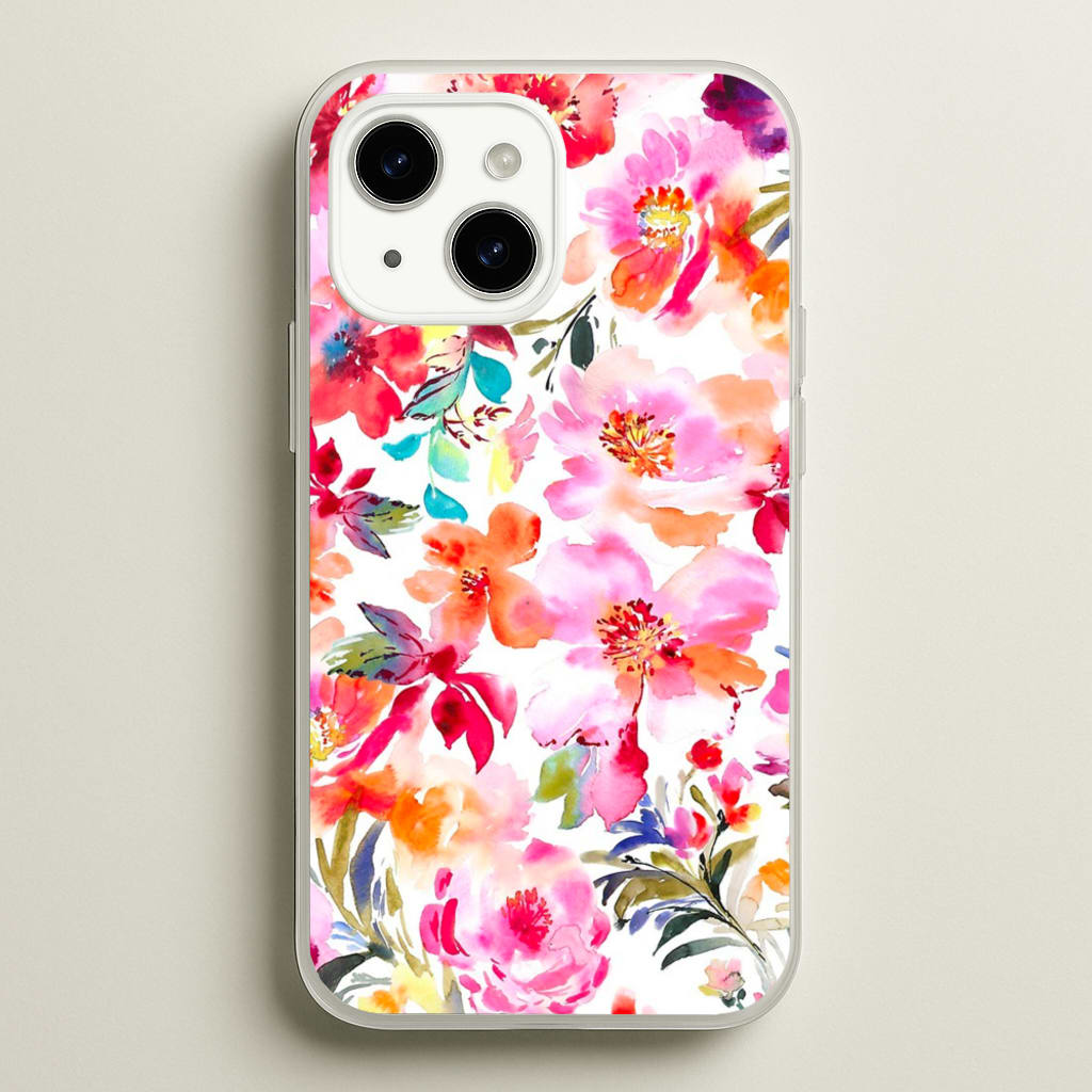 Spring Floral Pattern  - Floral Phone Case for iPhone 15