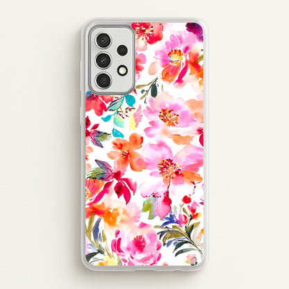 Spring Floral Pattern  - Floral Phone Case for Galaxy A52 / A52s