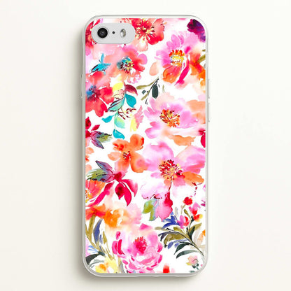 Spring Floral Pattern  - Floral Phone Case for iPhone 5 / 5s / SE 2016