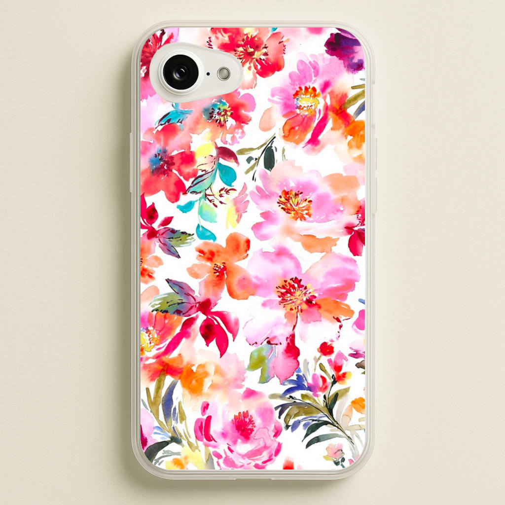 Spring Floral Pattern  - Floral Phone Case for iPhone 16e