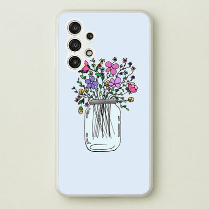 Cartoon Flower Jar  - Floral Phone Case for Galaxy A13