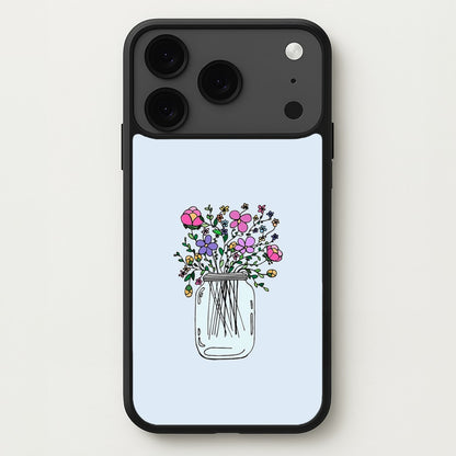 Cartoon Flower Jar Phone Case for iPhone 17 Pro