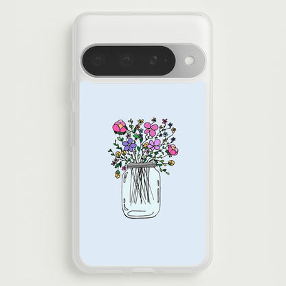 Cartoon Flower Jar Phone Case for Google Pixel 10 Pro XL