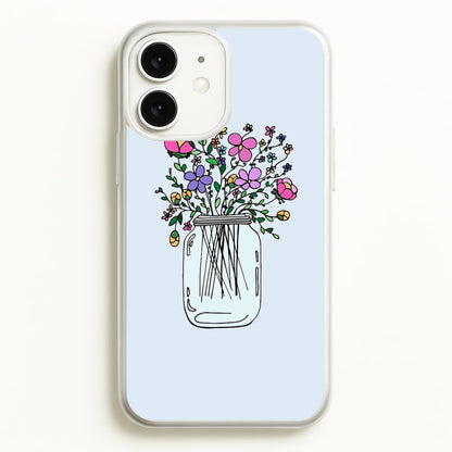 Cartoon Flower Jar  - Floral Phone Case for iPhone 11
