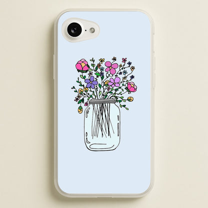 Cartoon Flower Jar  - Floral Phone Case for iPhone 16e